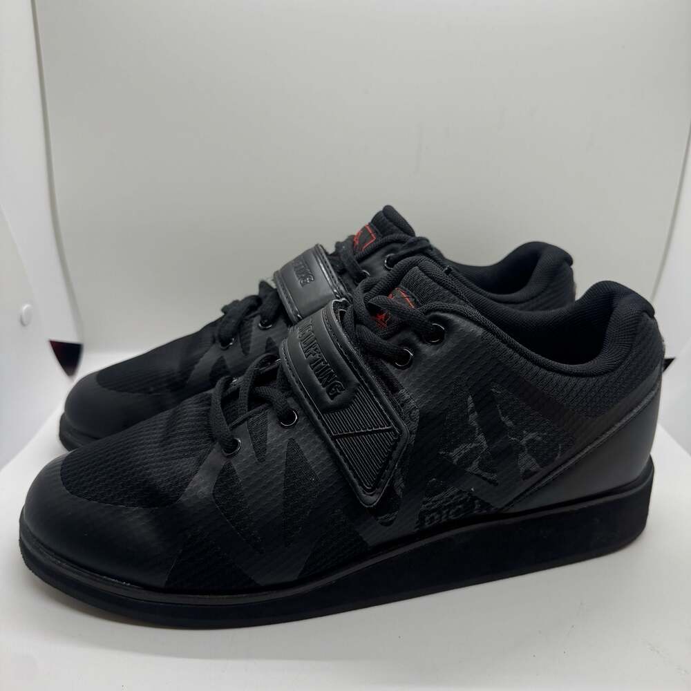 Nordic Lifting Megin Black Powerlifting Shoes Men's Size 10.5